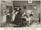 Illustration ur Notice sur l'école de sourds-muets de Venersborg av Fredrik Nordin, 1907