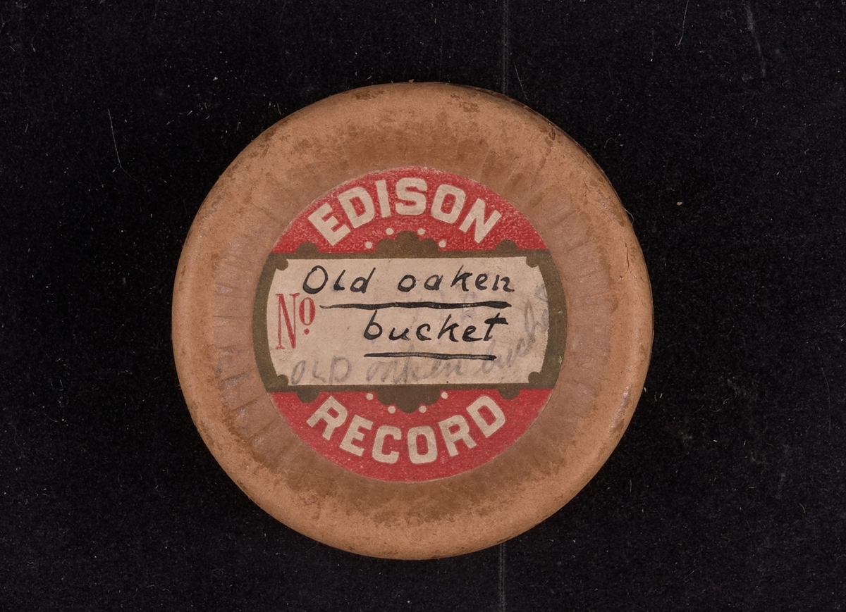 "Edison Male Quartet" synger "Old Oaken Bucket". Opptak på voksrull / fonografsylinder.