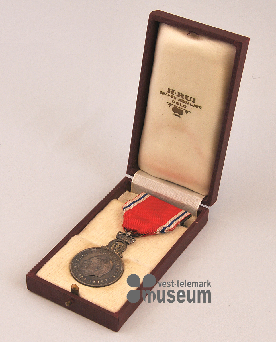 St.Olavsmedalje i etui. 