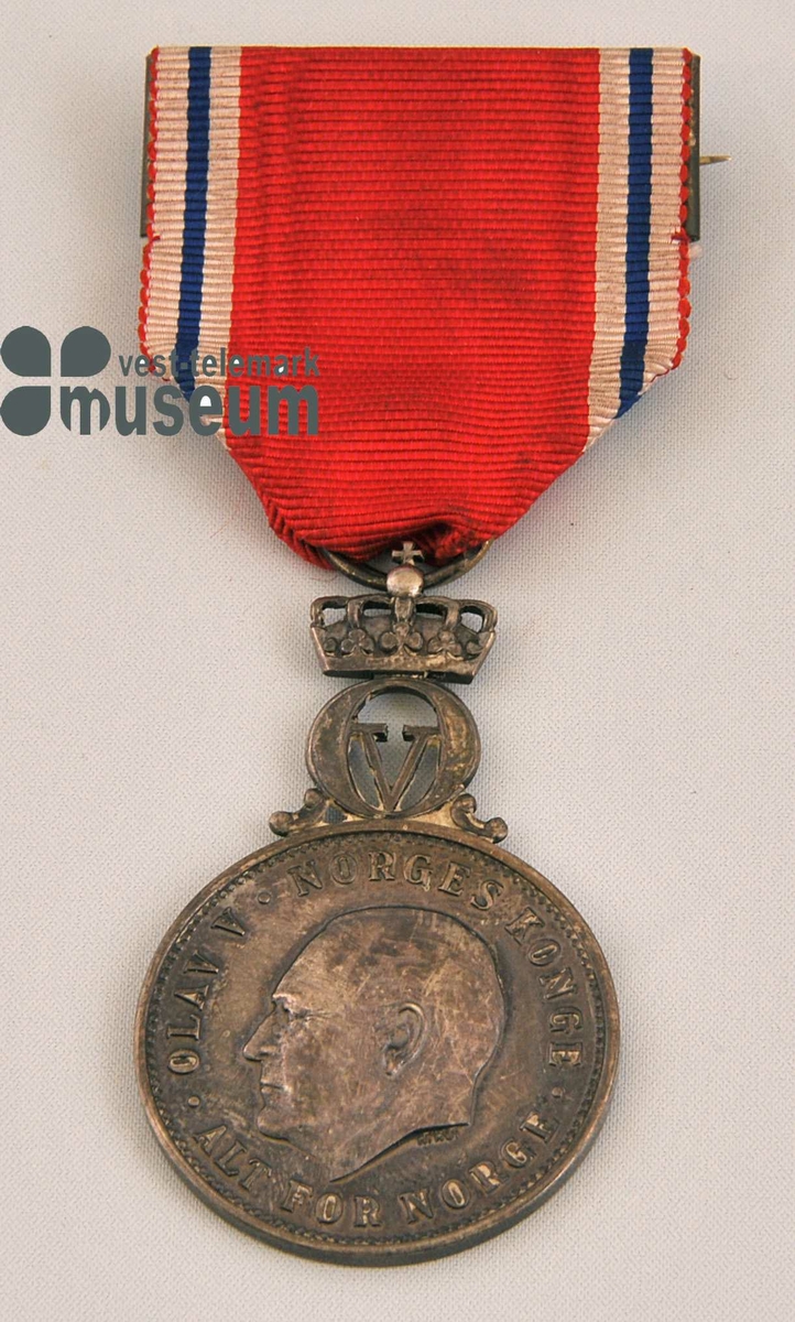 St.Olavsmedalje i etui. 