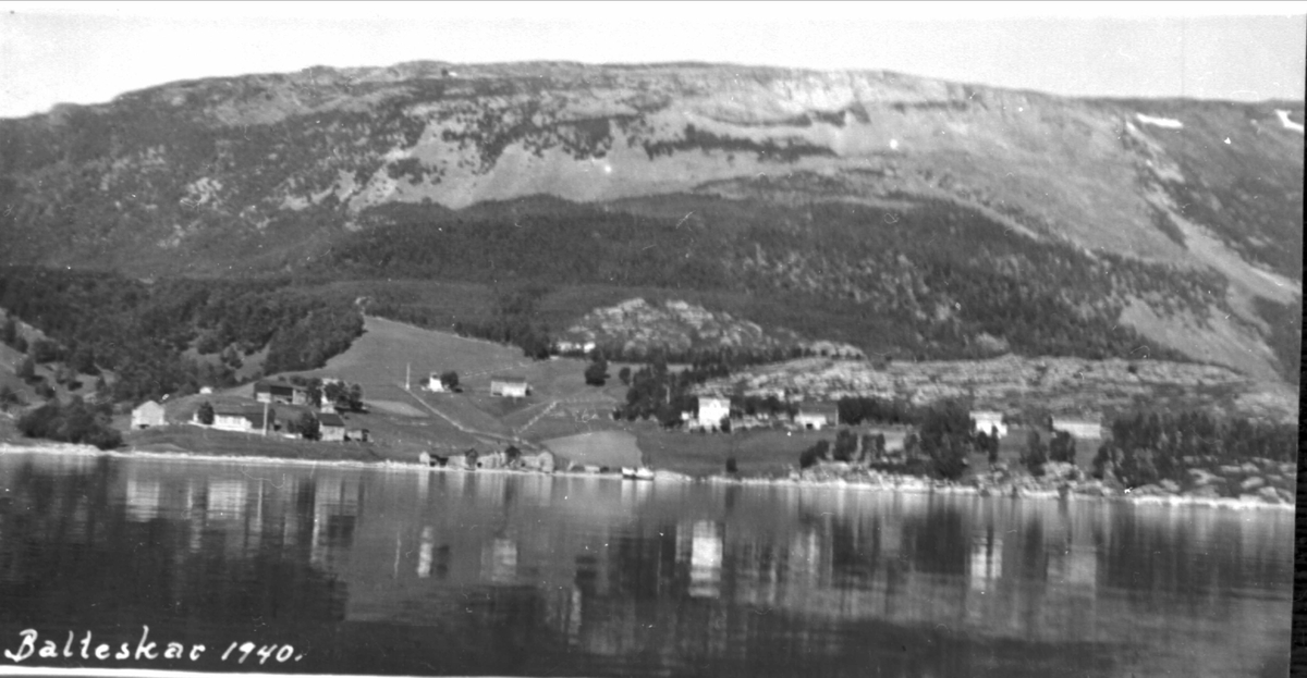 Bebyggelse og landskap i Balteskard.