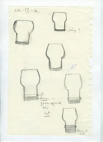 Glas och porslin [skiss]