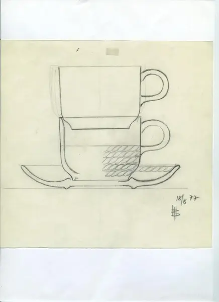 Glas och porslin [skiss]