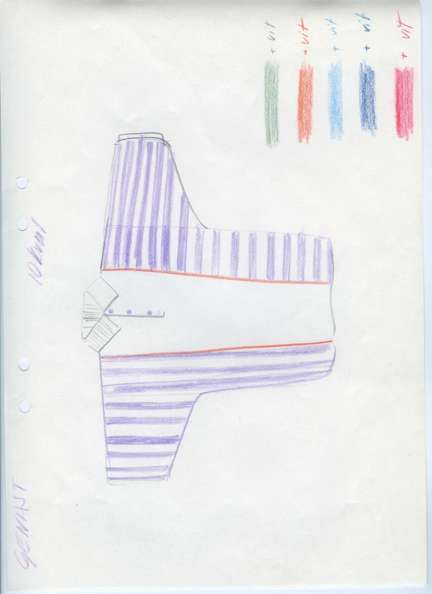 Skisser till olika herr, dam, barn och babykläder. Postorderkatalog, JACIE, Sommaren 1988 dam och barnkläder.