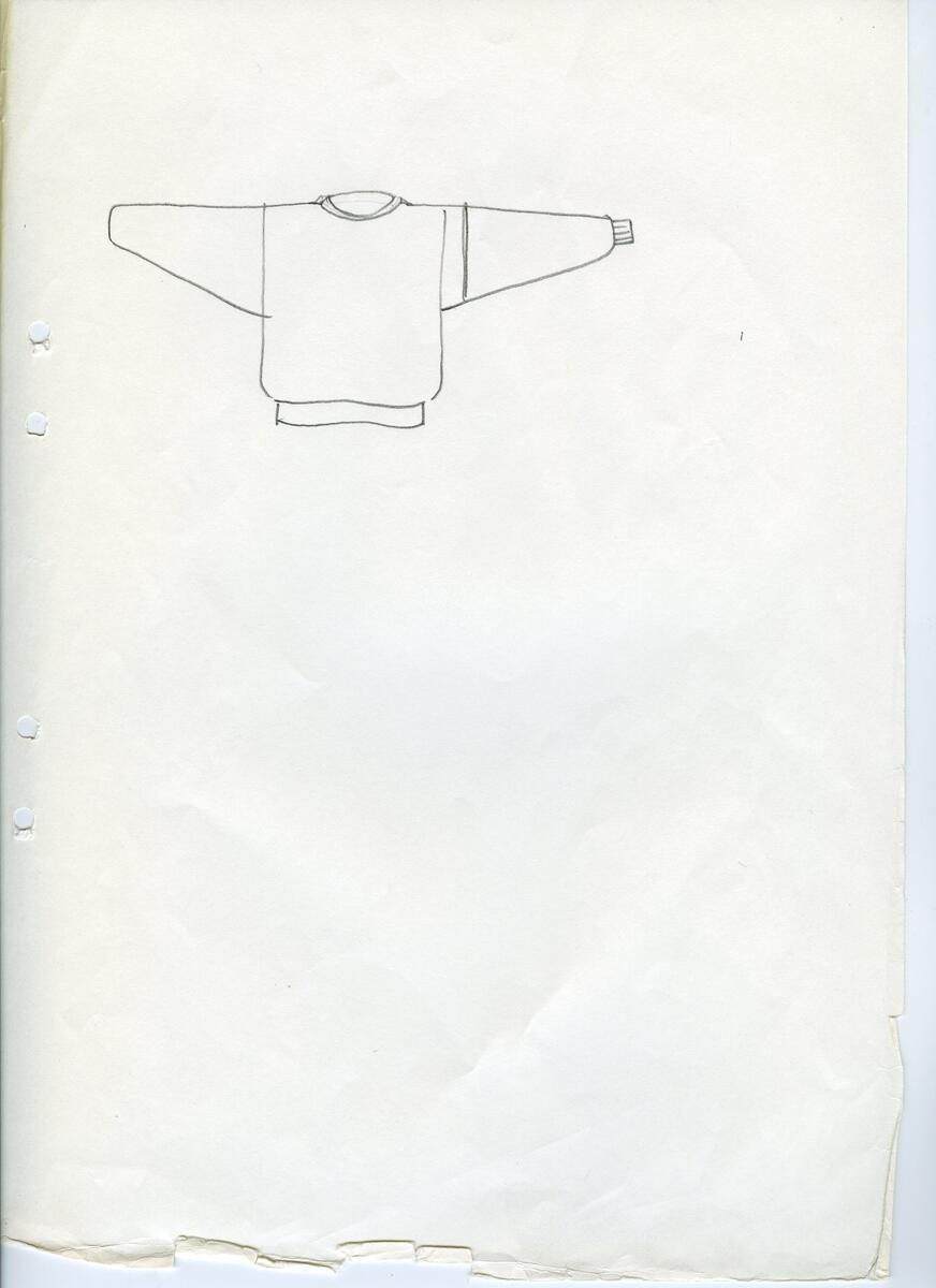 Skisser till olika herr, dam, barn och babykläder. Postorderkatalog, JACIE, Sommaren 1988 dam och barnkläder.