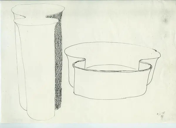 Glas och porslin [skiss]