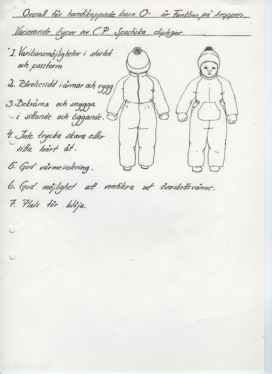 Skisser till olika herr, dam, barn och babykläder. Postorderkatalog, JACIE, Sommaren 1988 dam och barnkläder.
