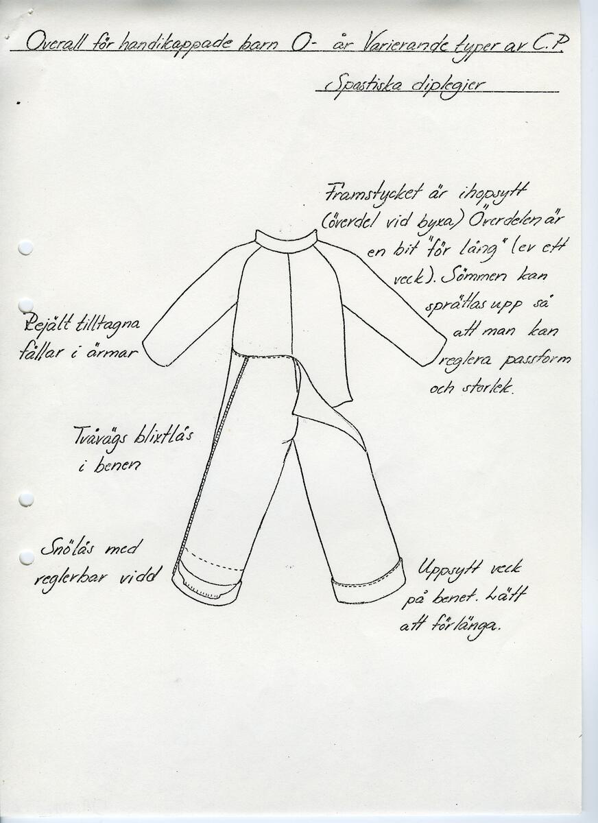 Skisser till olika herr, dam, barn och babykläder. Postorderkatalog, JACIE, Sommaren 1988 dam och barnkläder.