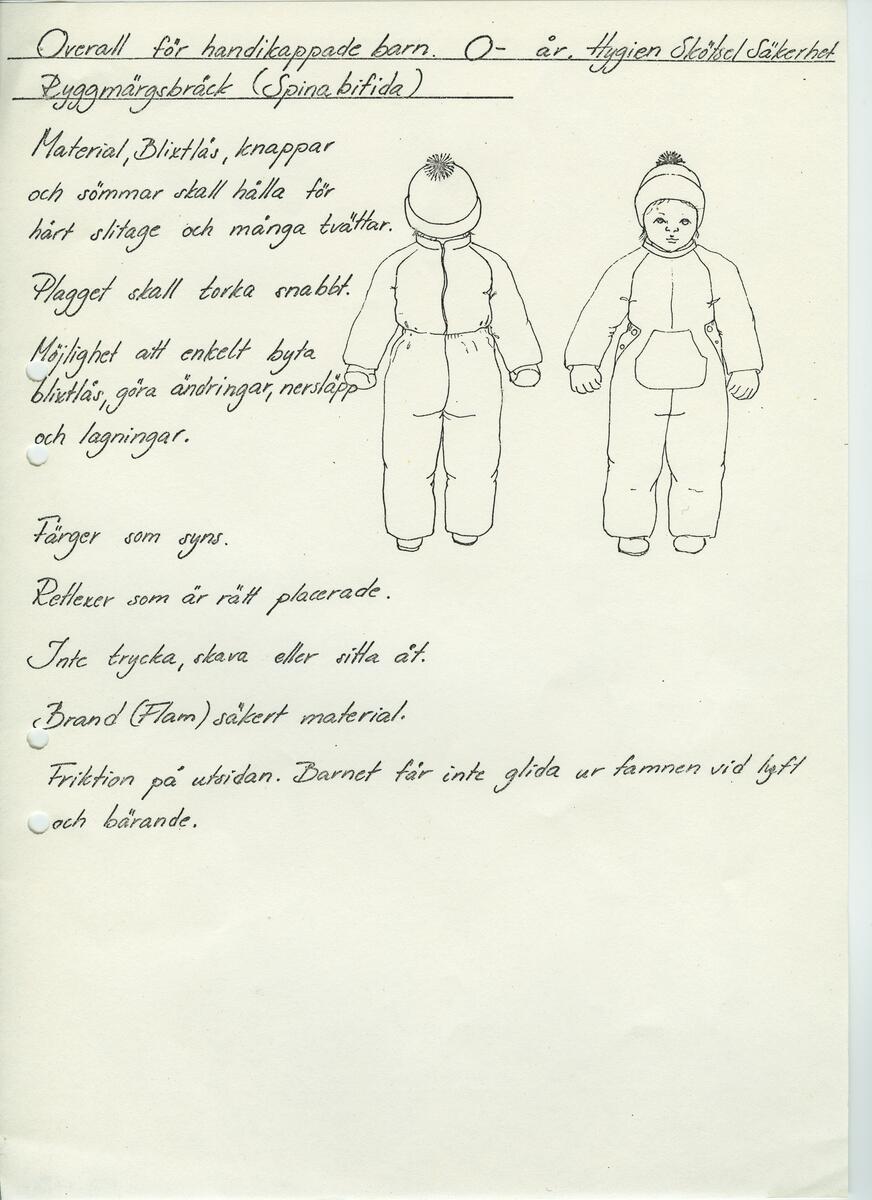 Skisser till olika herr, dam, barn och babykläder. Postorderkatalog, JACIE, Sommaren 1988 dam och barnkläder.