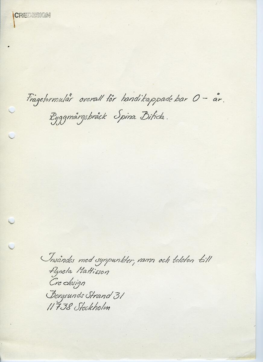 Skisser till olika herr, dam, barn och babykläder. Postorderkatalog, JACIE, Sommaren 1988 dam och barnkläder.