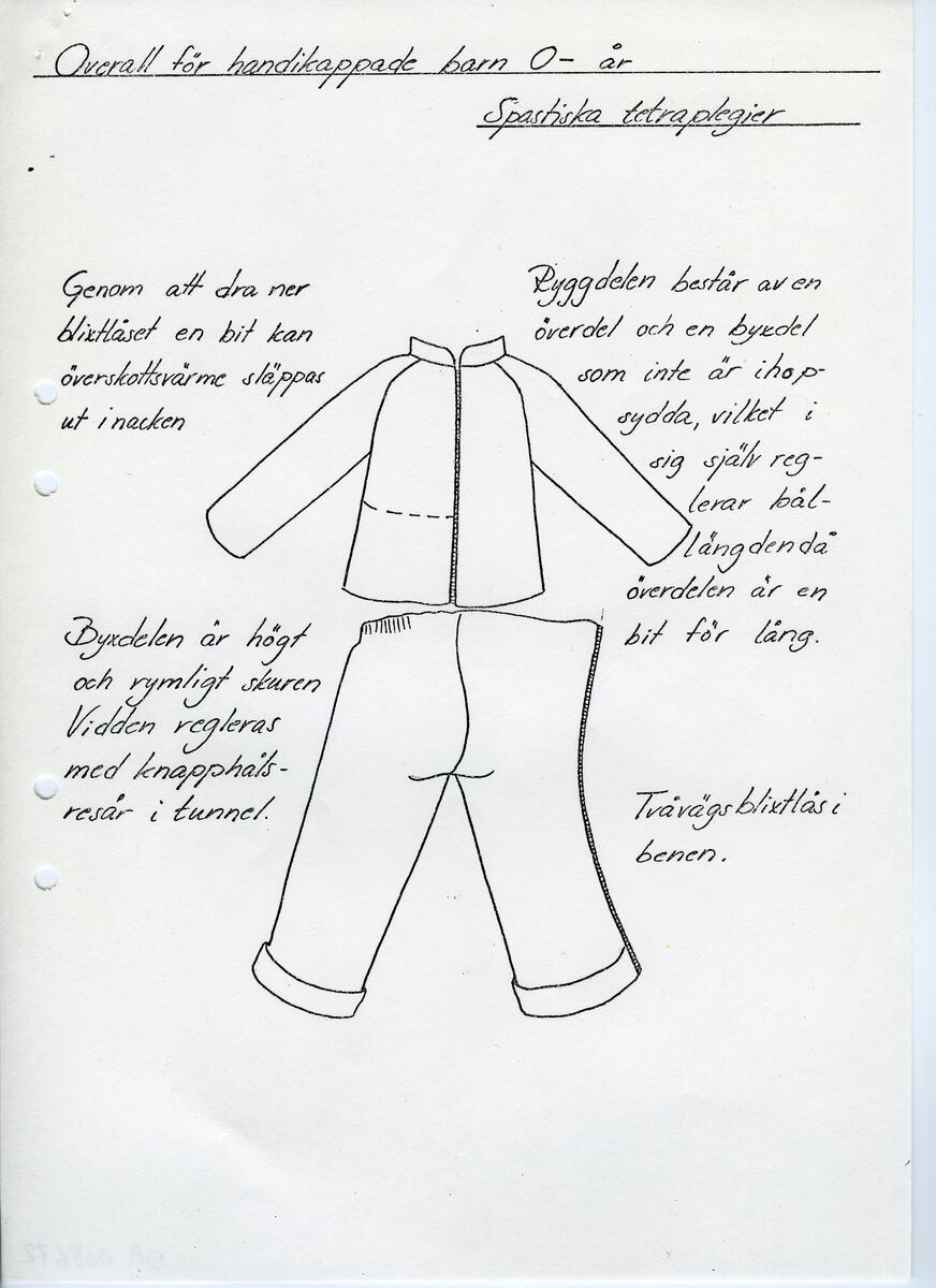 Skisser till olika herr, dam, barn och babykläder. Postorderkatalog, JACIE, Sommaren 1988 dam och barnkläder.