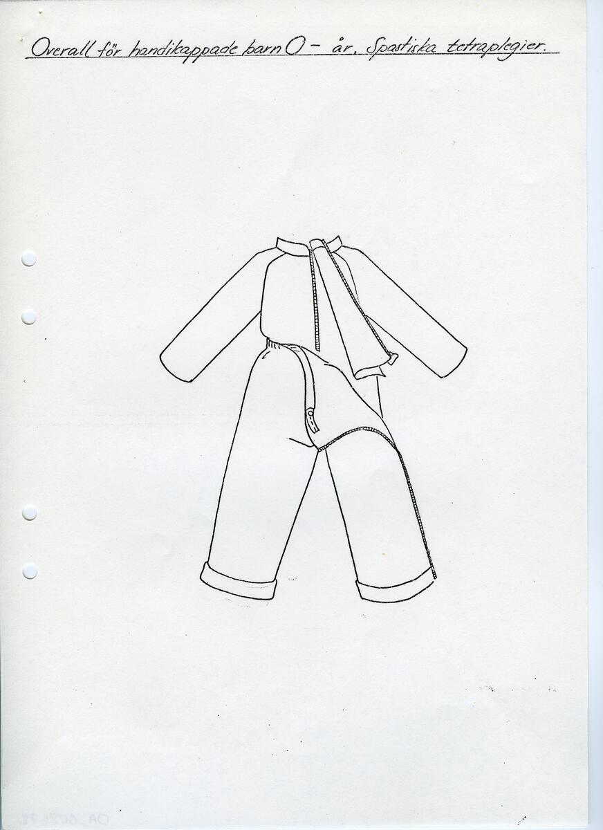 Skisser till olika herr, dam, barn och babykläder. Postorderkatalog, JACIE, Sommaren 1988 dam och barnkläder.