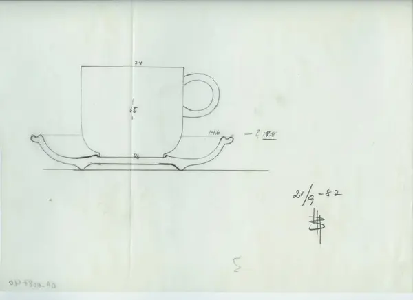 Glas och porslin [skiss]