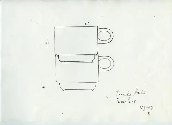 Glas och porslin [skiss]
