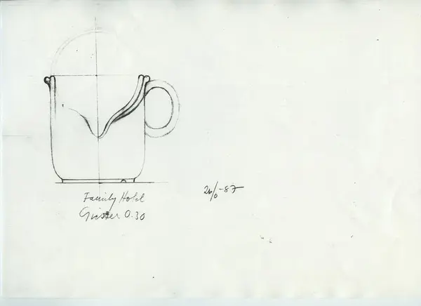 Glas och porslin [skiss]