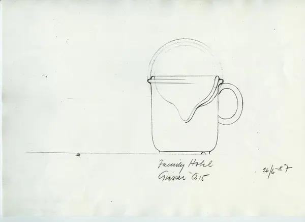 Glas och porslin [skiss]