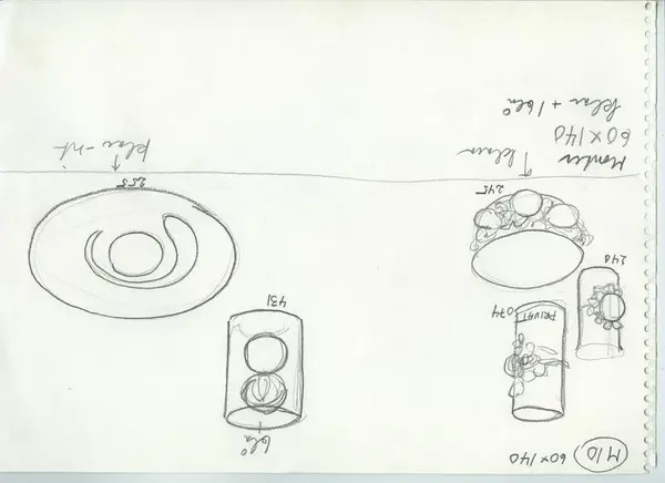 Glas och porslin [skiss]