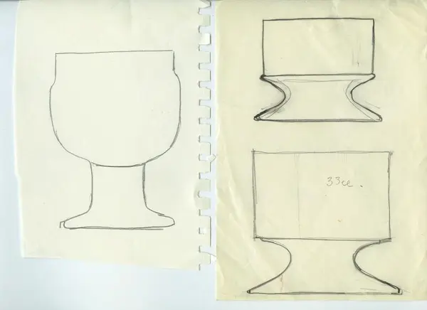 Glas och porslin [skiss]