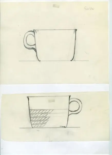 Glas och porslin [skiss]