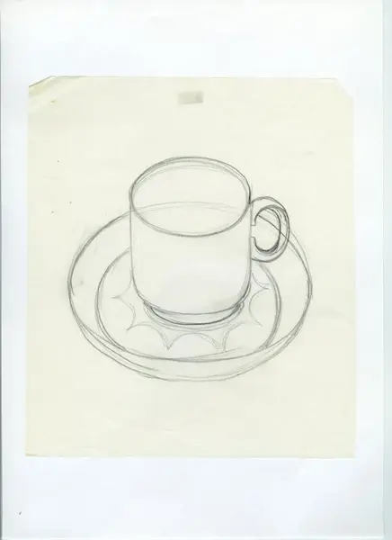 Glas och porslin [skiss]