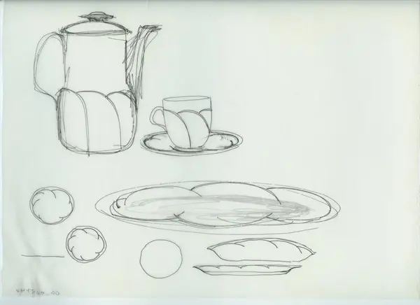 Glas och porslin [skiss]