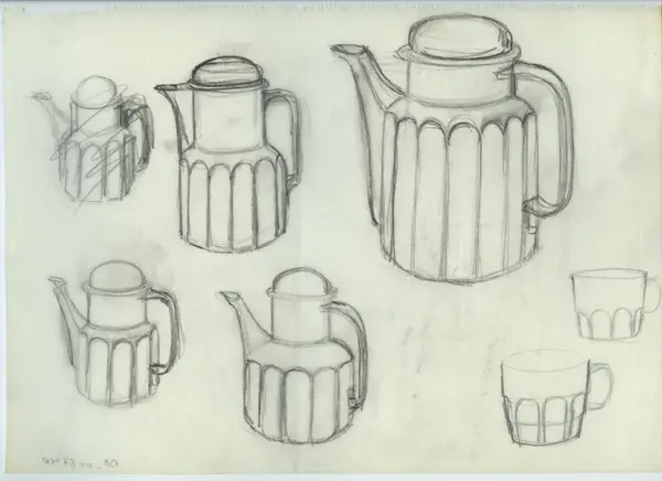 Glas och porslin [skiss]