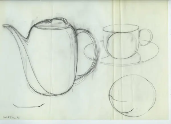 Glas och porslin [skiss]