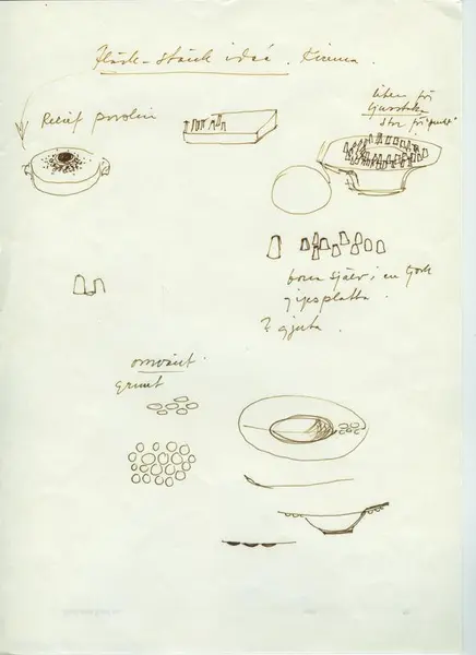 Glas och porslin [skiss]