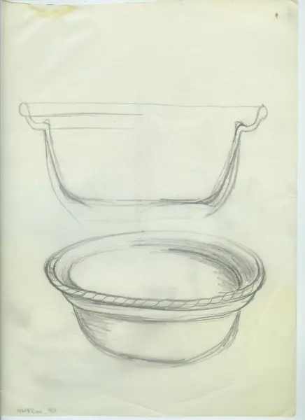 Glas och porslin [skiss]