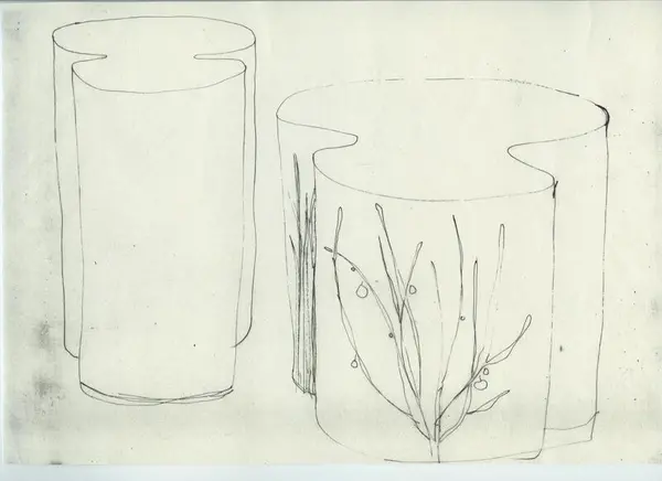 Glas och porslin [skiss]