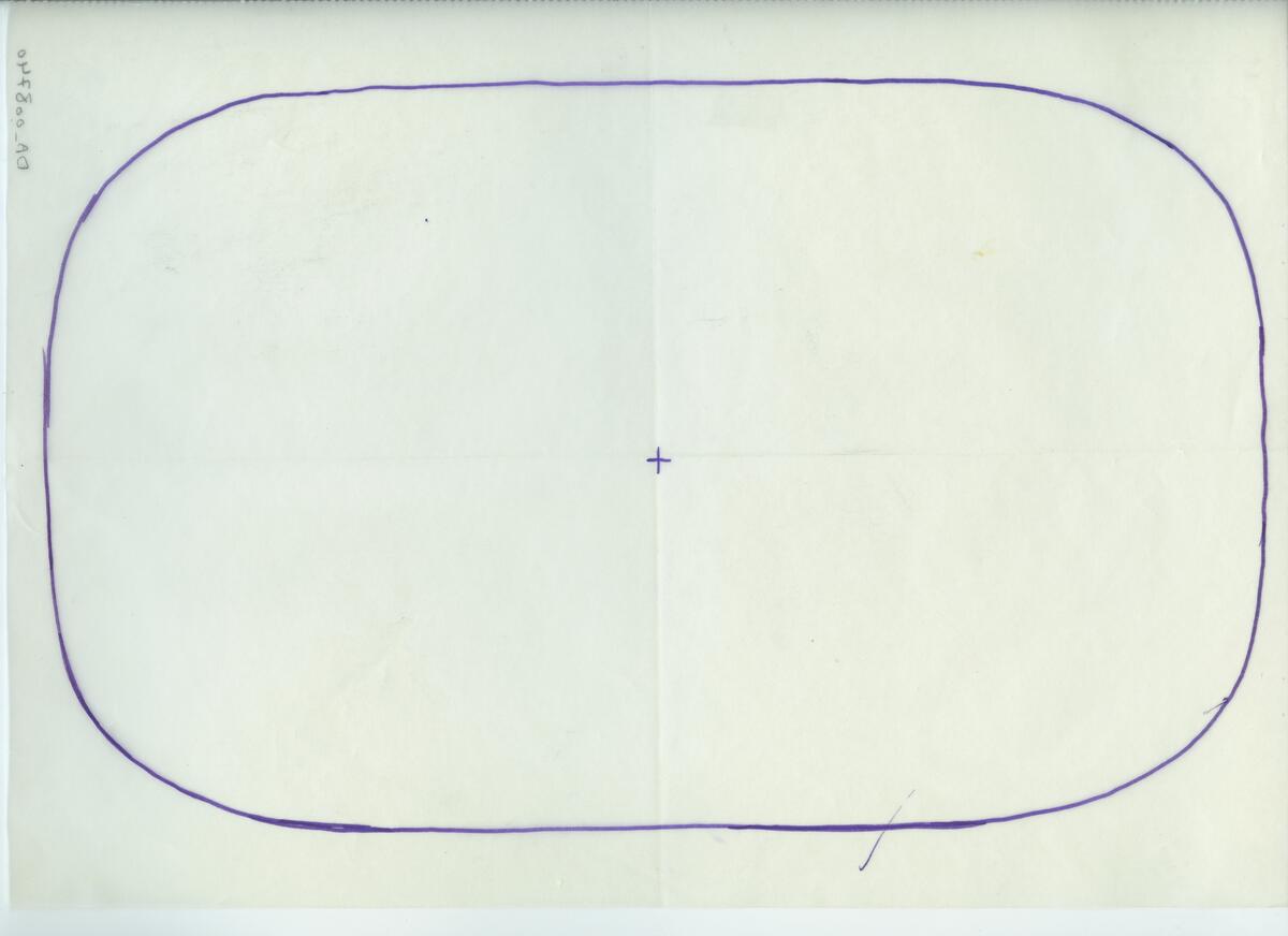 Skisser och referensmaterial till olika porslin- och glasföremål som grytor, kannor, koppar med fat, servisglas m.m. Bland annat formgivning för Rosenthal. Några skisskopior av Tapio Wirkkalas formgivning för Venini - inspirationsmaterial?