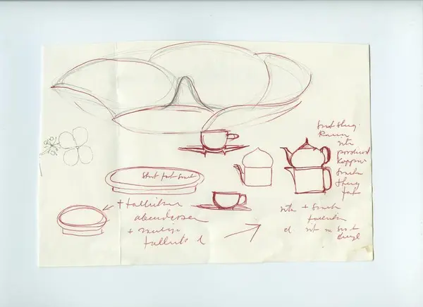 Glas och porslin [skiss]