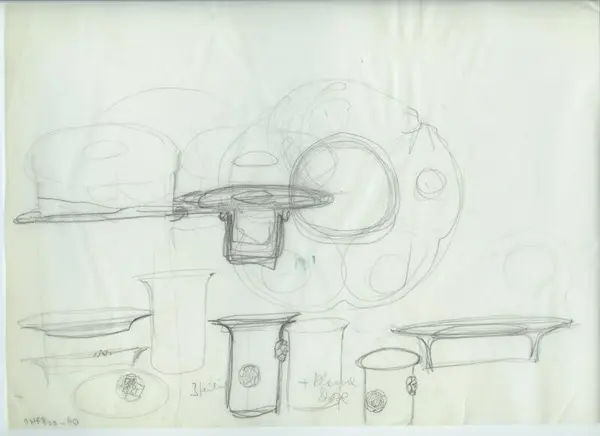 Glas och porslin [skiss]