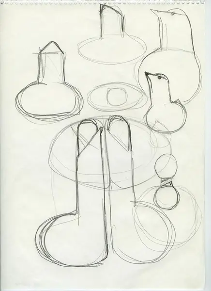 Glas och porslin [skiss]