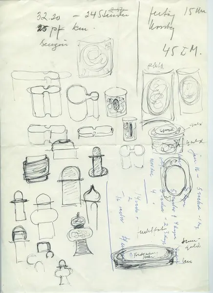 Glas och porslin [skiss]