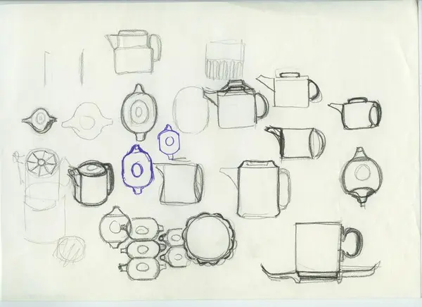 Glas och porslin [skiss]