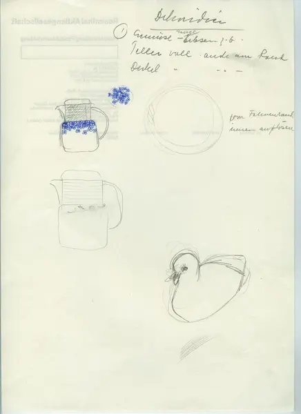 Glas och porslin [skiss]