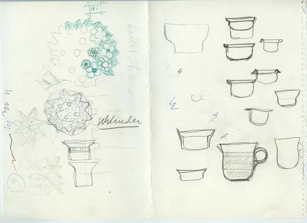 Glas och porslin [skiss]