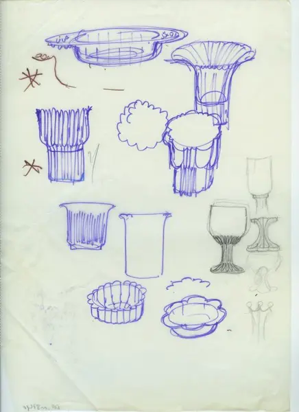 Glas och porslin [skiss]