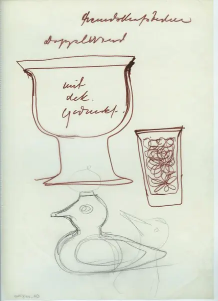 Glas och porslin [skiss]