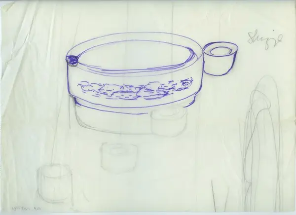 Glas och porslin [skiss]