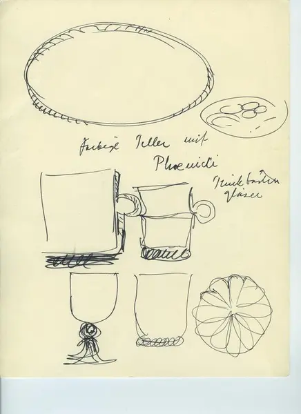 Glas och porslin [skiss]