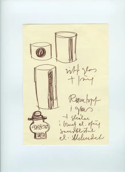 Glas och porslin [skiss]