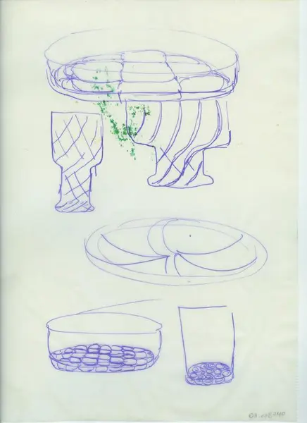 Glas och porslin [skiss]