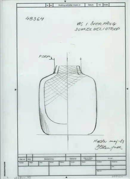 Glasföremål [skiss]