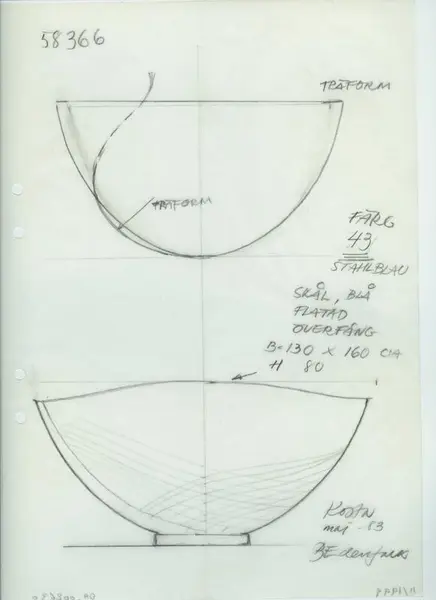 Glasföremål [skiss]