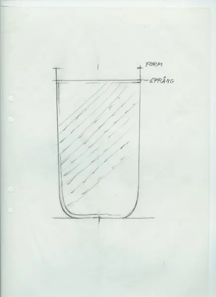 Glasföremål [skiss]
