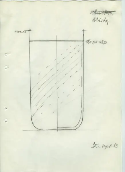 Glasföremål [skiss]