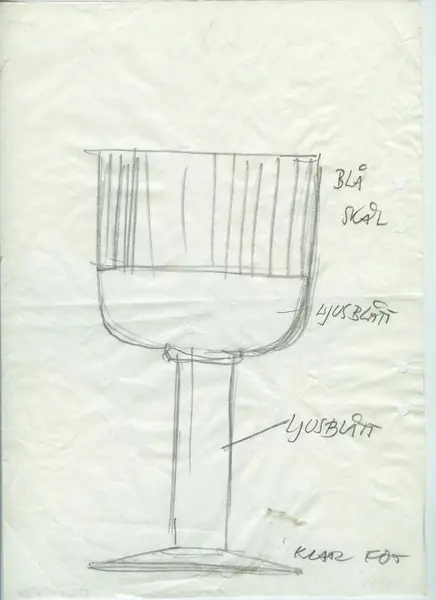 Glasföremål [skiss]