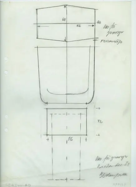 Glasföremål [skiss]